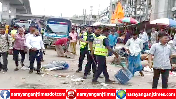 রূপগঞ্জে ঢাকা-সিলেট মহাসড়কের ৫ শতাধিক অবৈধ দোকানপাট উচ্ছেদ