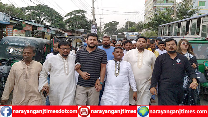 নেতাকর্মী নিয়ে কর্মী সভায় শ্রমিক লীগের সদস্য সচিব সাদ্দাম 