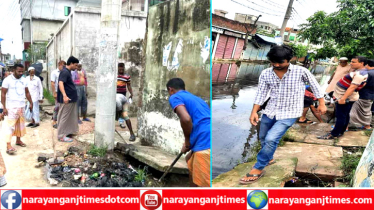 জলাবদ্ধতা নিরসনে কাজ করছে পিলকুনিবাসী