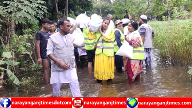 সাকসেস হিউম্যান রাইটস’র উদ্যোগে বন্যার্তদের মাঝে উপহার সামগ্রী বিতরণ 