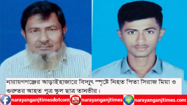 আড়াইহাজারে বিদ্যুৎস্পৃষ্টে বাবা নিহত, ছেলে আহত