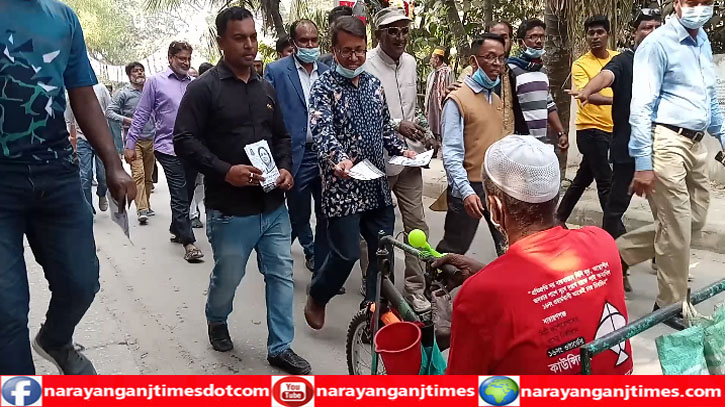 নাসিক নির্বাচনে নৌকার প্রচারণায় রাষ্ট্রপতির ছেলে তুহিন